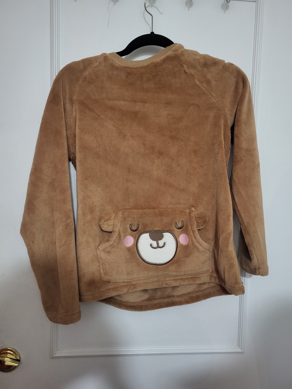 NWT Joe Fresh Kids XL Brown Teddy Bear Fleece Sweater Pullover
